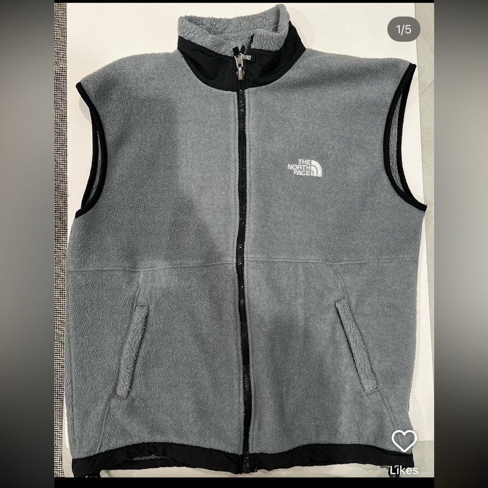 The North Face Charcoal Fleece Vest
